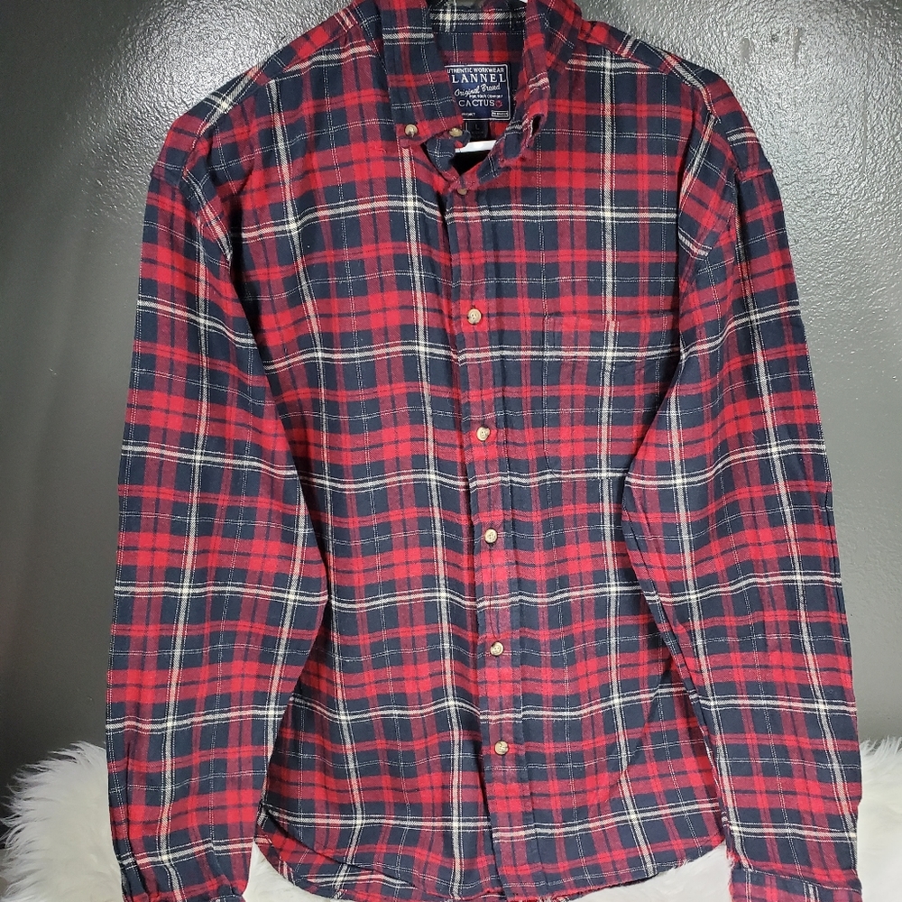Authentic Workwear Flannel Men's shirt size Large